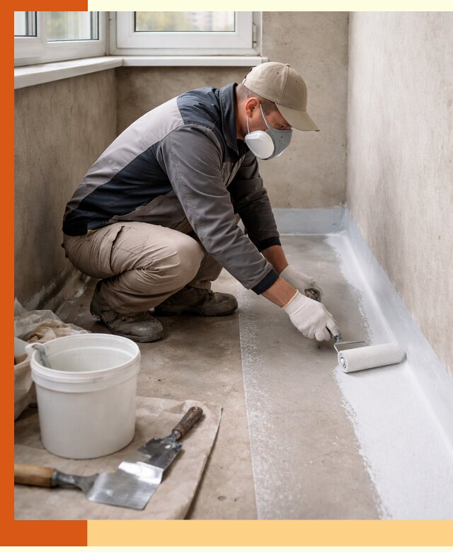 Утепление балкона жидкой теплоизоляцией в Выборге