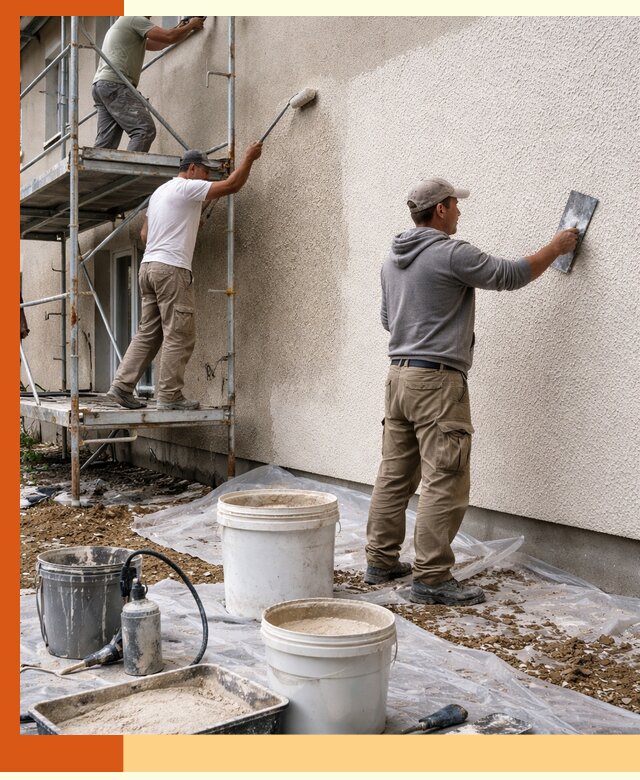 Утепление фасада жидкой пробкой в Выборге