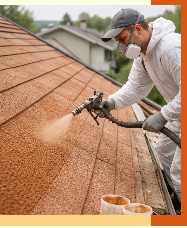 Утепление кровли жидкой пробкой в Выборге от 2760 руб./м² под ключ | ТепломастерВбр