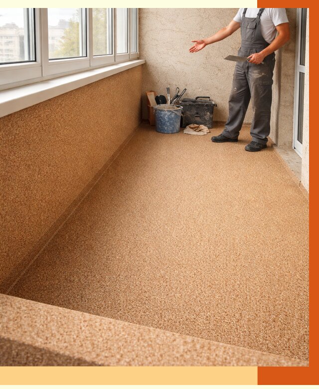 Утепление балкона жидкой пробкой в Выборге от 3731 руб/м² под ключ | ТепломастерВбр