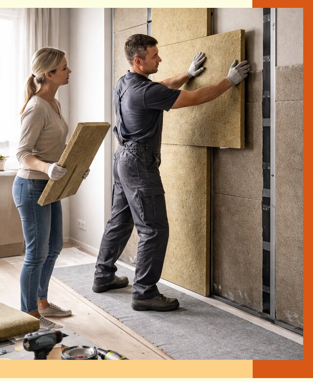 Профессиональная шумоизоляция квартиры в Выборге от 7666 руб. за м2 | ТепломастерВбр