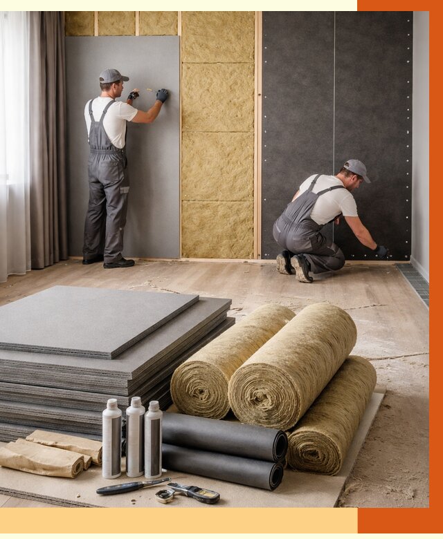 Шумоизоляция дома в Выборге от 4599 руб/м2 — комплексная звукоизоляция под ключ | ТепломастерВбр