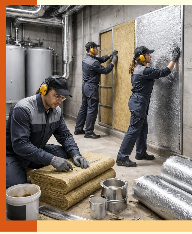 Шумоизоляция котельной в Выборге: профессиональный монтаж и материалы