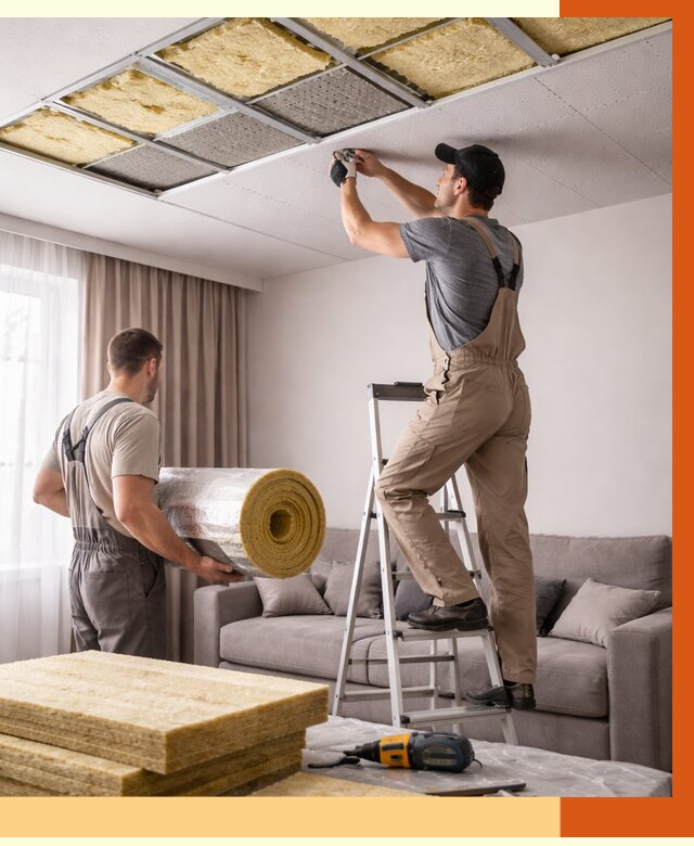 Шумоизоляция потолка в Выборге от 2300 руб. под ключ | Профессионально — ТепломастерВбр