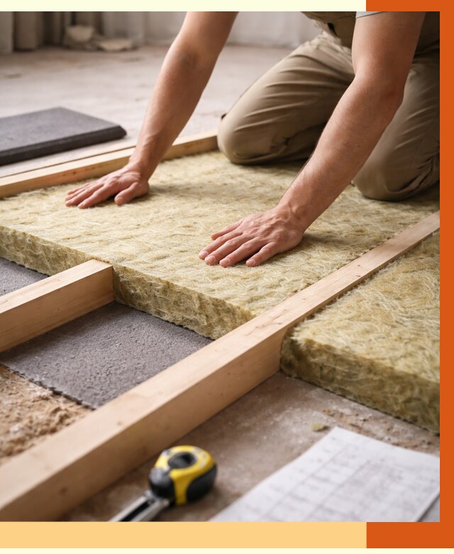 Шумоизоляция пола в Выборге от 1278 руб./м² — профессиональная звукоизоляция | ТепломастерВбр