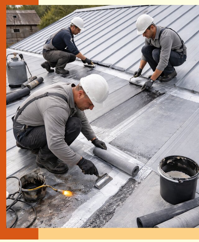 Гидроизоляция металлической кровли с гарантией в Выборге