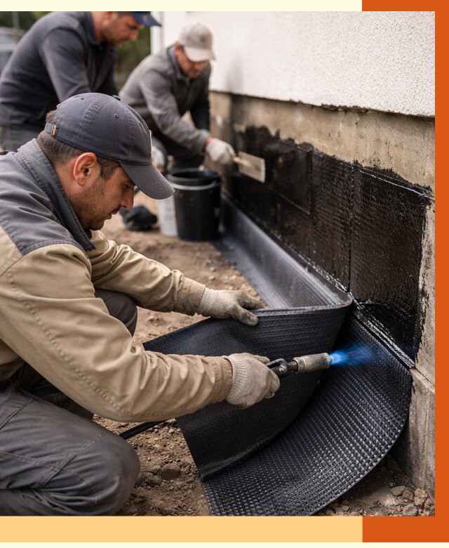 Гидроизоляция цоколя и отмостки в Выборге от 8688 руб. — ТепломастерВбр