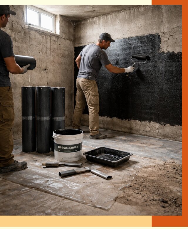 Гидроизоляция подвала в Выборге от 3577 руб. под ключ | Профессионально — ТепломастерВбр
