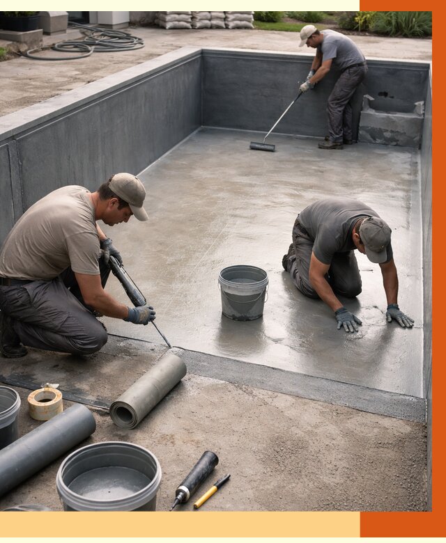 Профессиональная гидроизоляция бассейна в Выборге от 6644 руб. за м2 | ТепломастерВбр