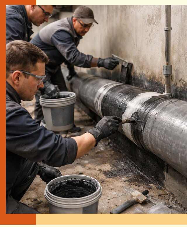 Гидроизоляция труб в Выборге — защита и герметизация коммуникаций