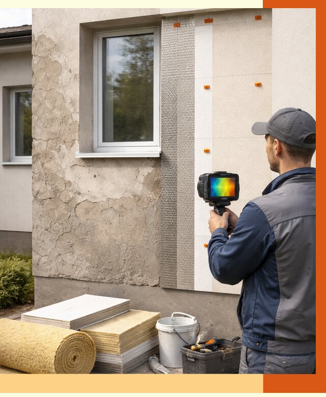 Тепловизионное обследование фасада в Выборге от 4599 руб. под ключ | ТепломастерВбр