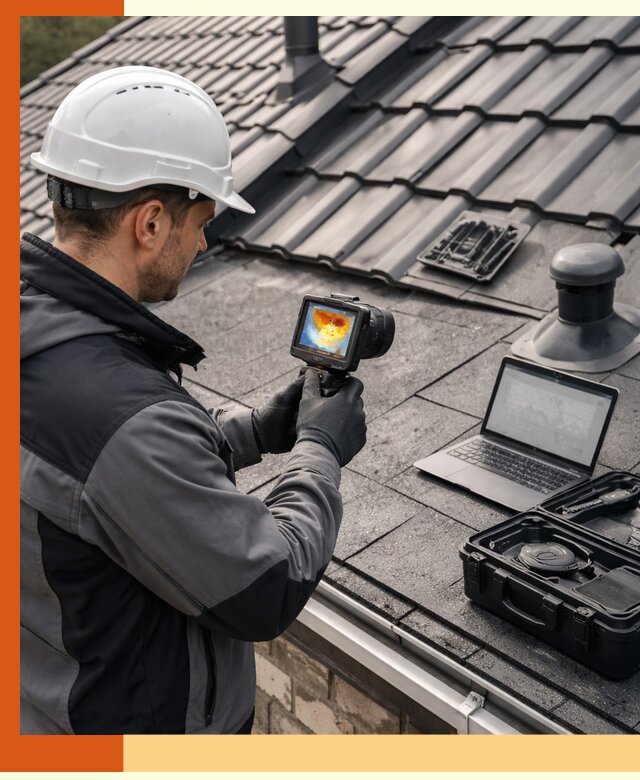 Тепловизионное обследование кровли в Выборге для выявления дефектов