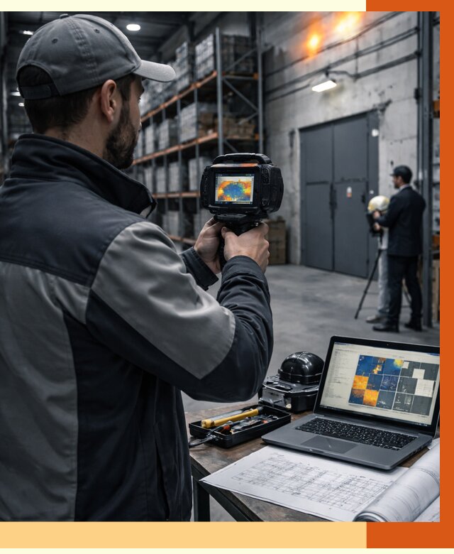 Тепловизионное обследование склада в Выборге от 6644 руб. | ТепломастерВбр