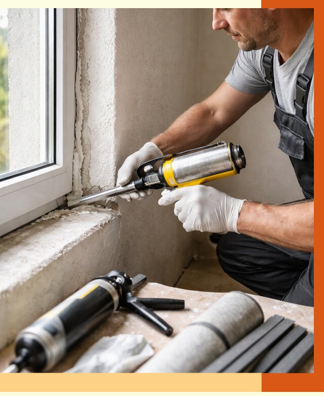 Герметизация стыков и примыканий в Выборге от 1227 руб. под ключ | ТепломастерВбр